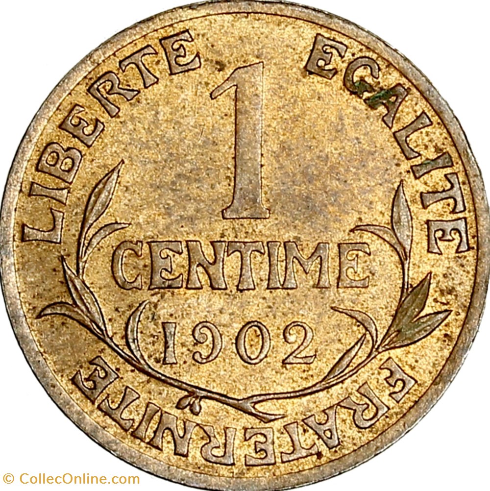 1 centime Daniel-Dupuis, IIIe République, 1902 monnaies monde france 1 centime daniel dupuis iiie republique 1902