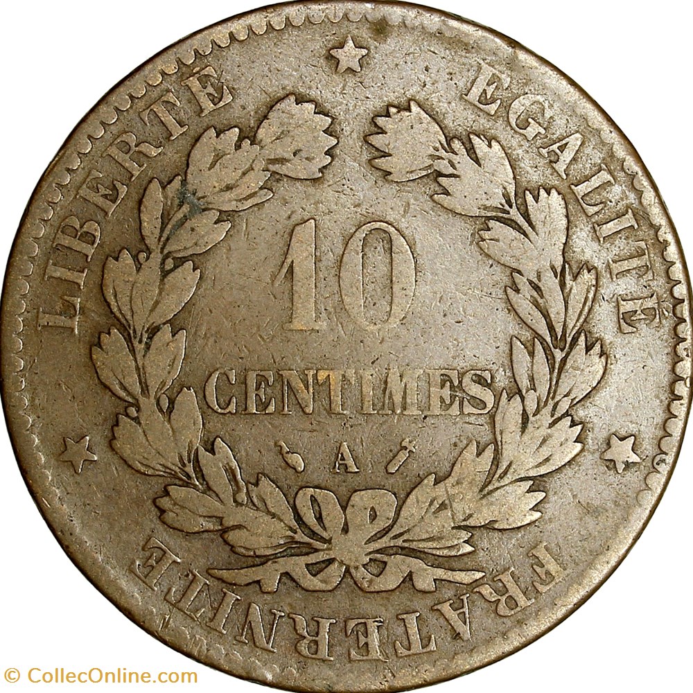 monnaies monde france 10 centimes ceres iiie republique 1894 paris