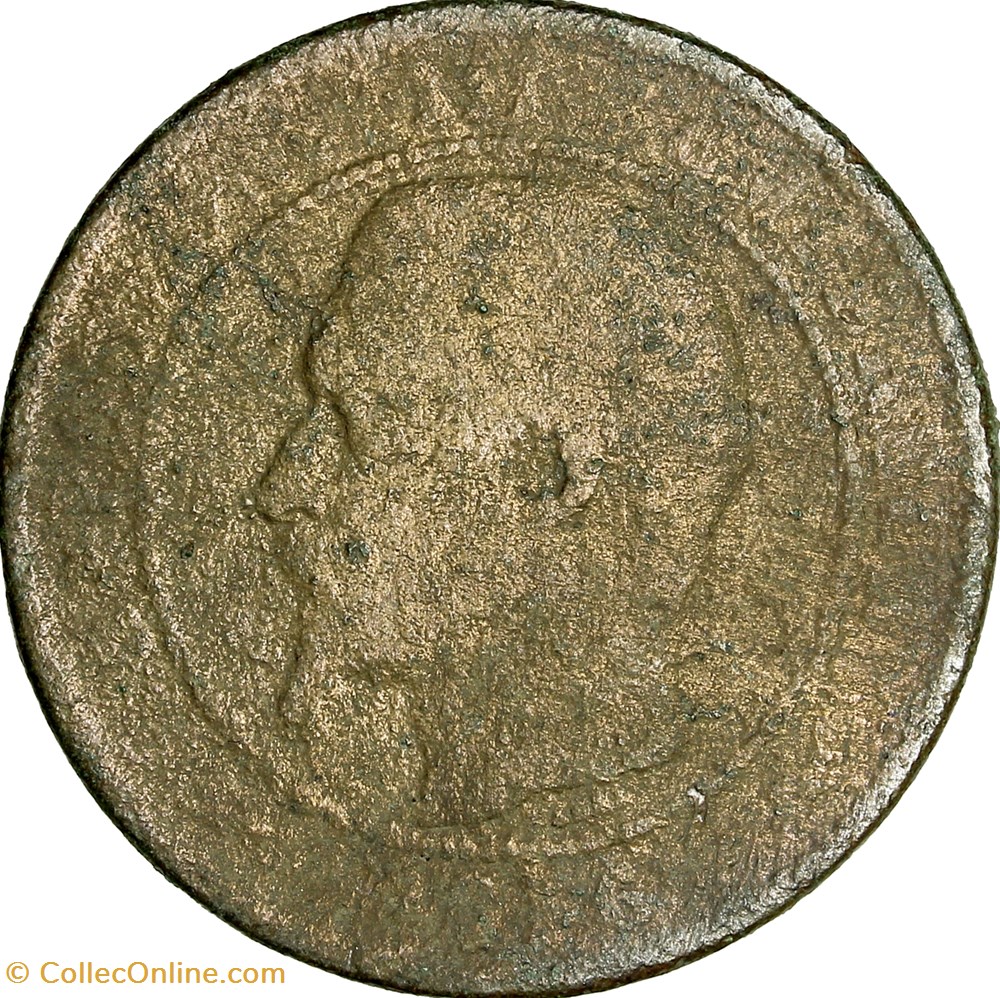 monnaies monde france dix centimes tete nue napoleon iii 1856 lyon