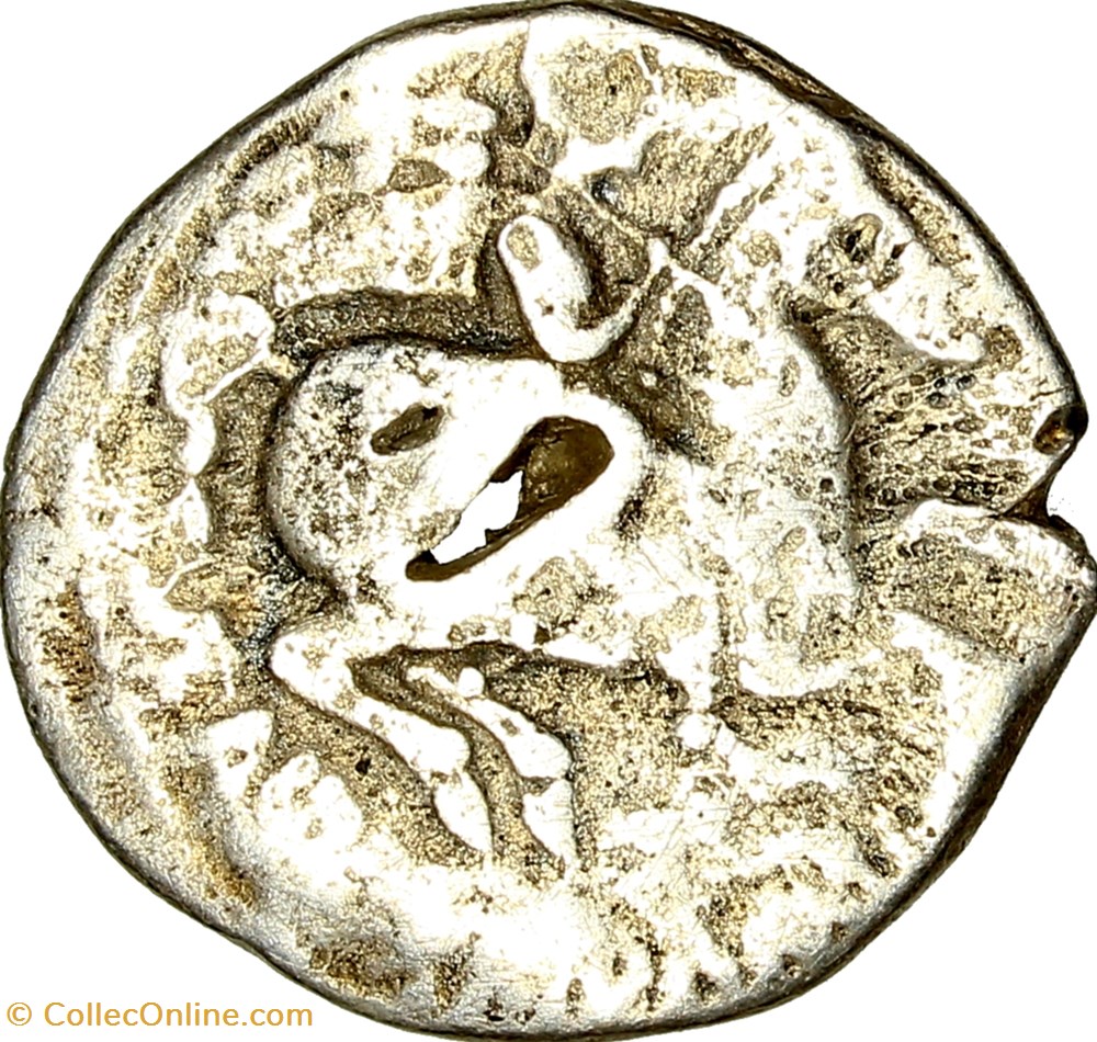 Denier au cavalier des Ilergetes - Iltirta monnaies antiques celtes denier au cavalier des ilergetes iltirta