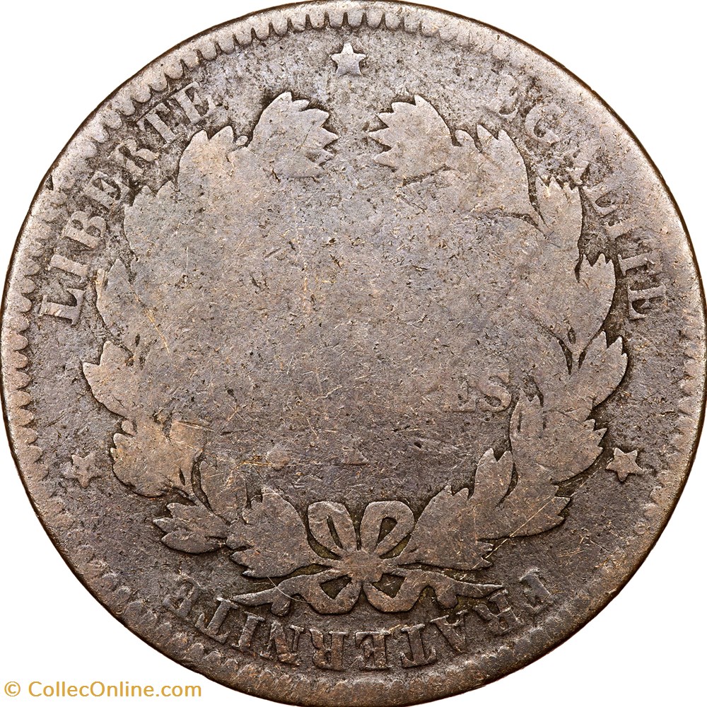 monnaies monde france 5 centimes ceres iiie republique 1871 bordeaux