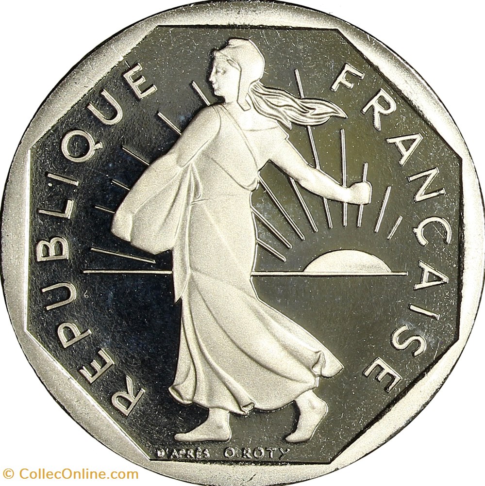 2 francs Semeuse, nickel, BE, 2001 monnaies monde france 2 francs semeuse nickel be 2001
