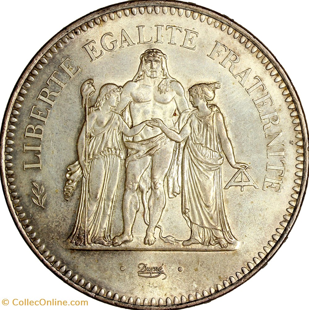 50 francs Hercule, 1974 monnaies monde france 50 francs hercule 1974