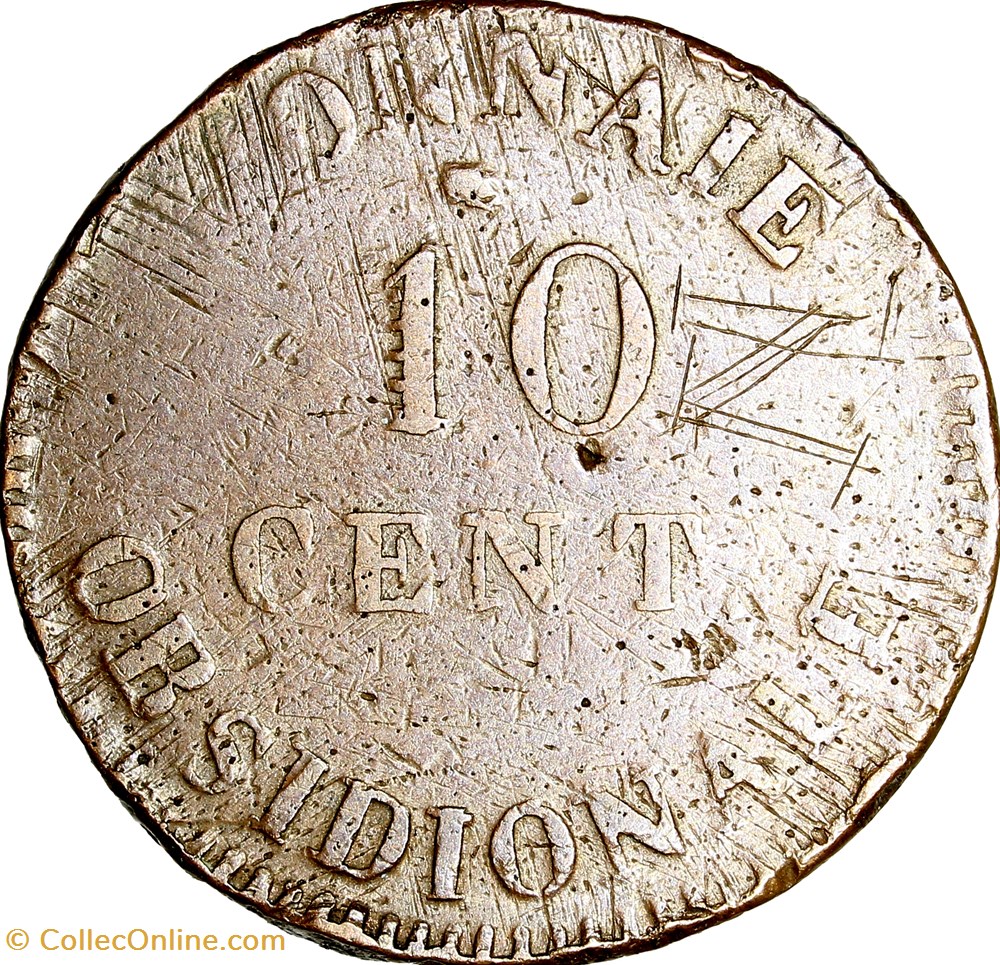 monnaies monde france 10 centimes anvers au n napoleon ier 1814 anvers atelier de wolschot