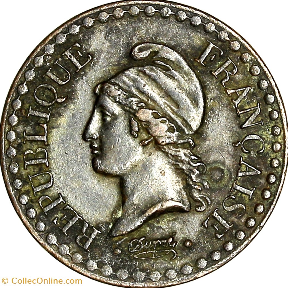 Un centime Dupré, IIe République, 1851, sans accent, Paris monnaies monde france un centime dupre iie republique 1851 sans accent paris