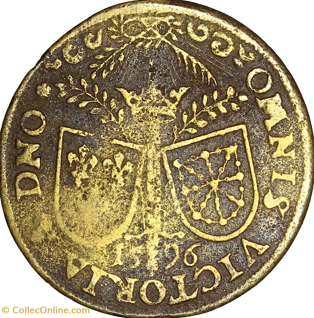 monnaies jetons mereaux jeton henri iv 1596