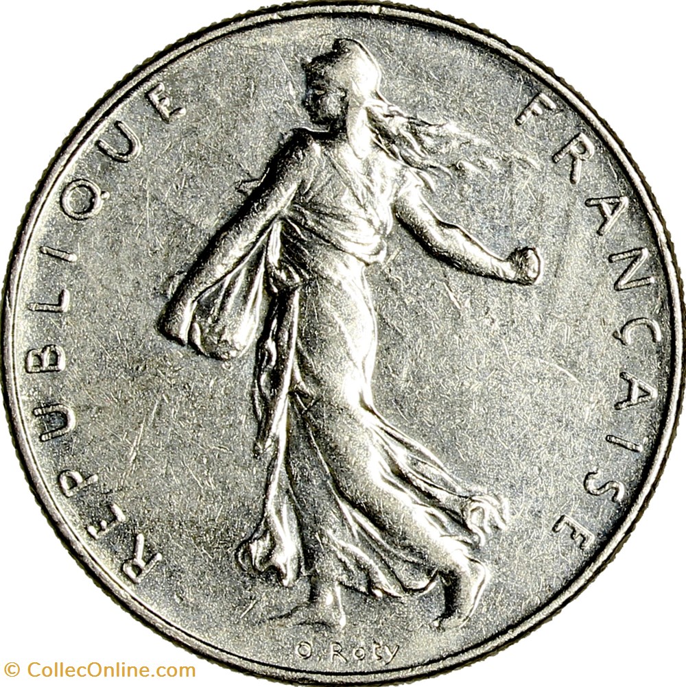 1 franc Semeuse, nickel, 1987 monnaies monde france 1 franc semeuse nickel 1987