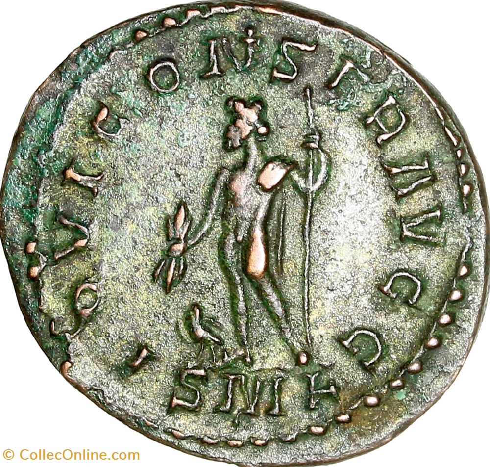 Aurelianus de Maximien Hercule, Jupiter, début - été 287, Lyon monnaies antiques romaines imperiales republicaines aurelianus de maximien hercule jupiter debut ete 287 lyon