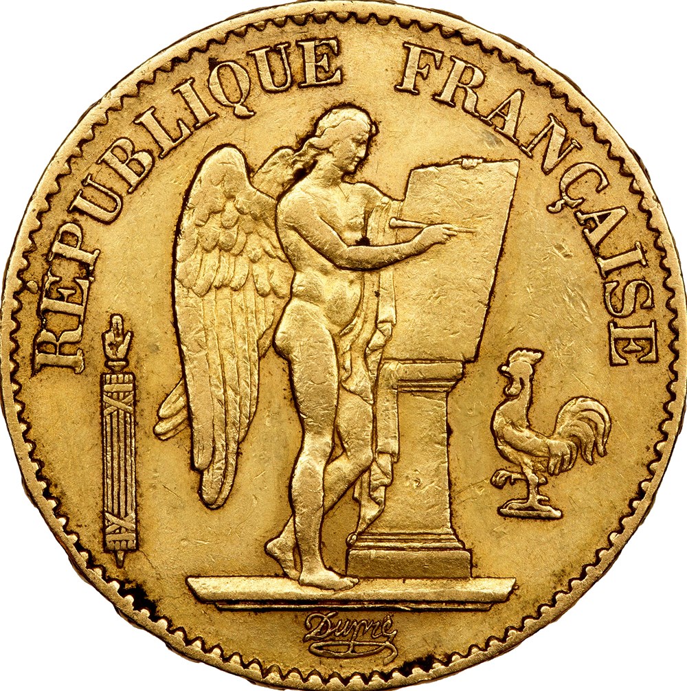 20 francs Génie, IIIe République, 1877, Paris monnaies monde france 20 francs genie iiie republique 1877 paris