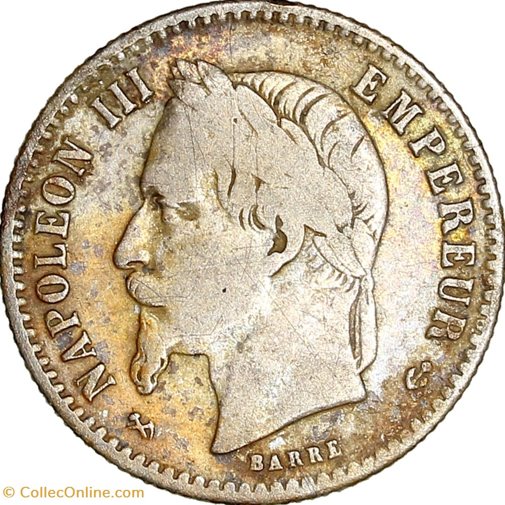 monnaies monde france 50 centimes tete lauree napoleon iii 1867 different aligne bordeaux