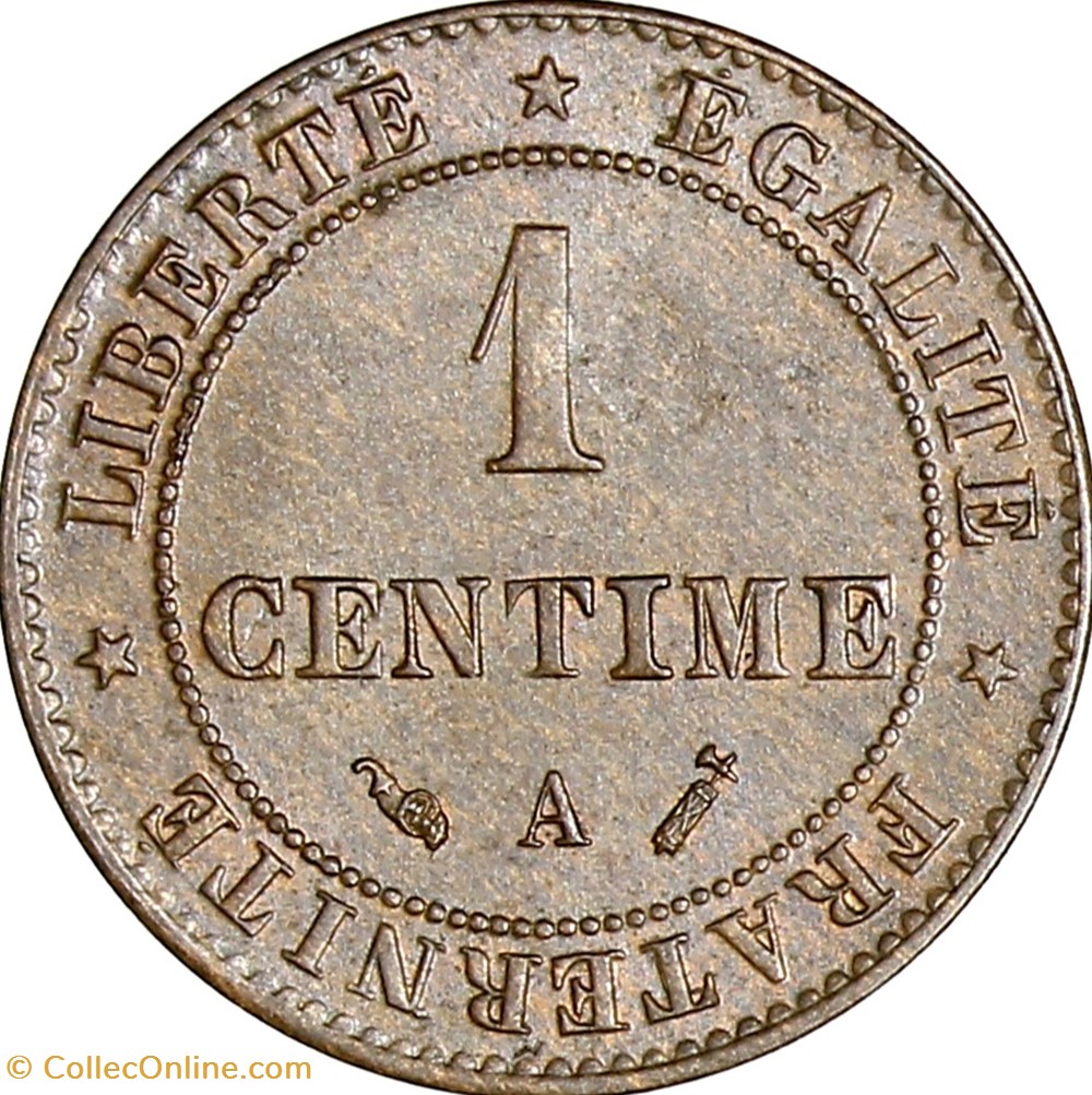 1 centime Cérès, IIIe République, 1892, Paris monnaies monde france 1 centime ceres iiie republique 1892 paris
