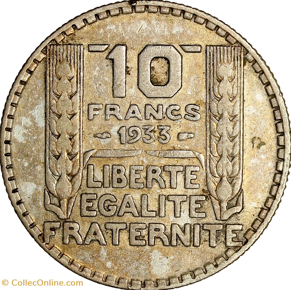 10 francs Turin, IIIe République, 1933 monnaies monde france 10 francs turin iiie republique 1933