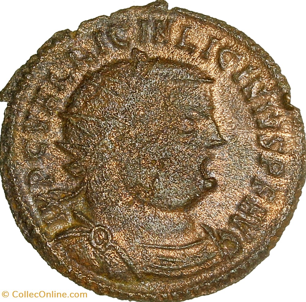 monnaies antiques romaines imperiales et republicaines follis de licinius ier jupiter 321 324 heraclee