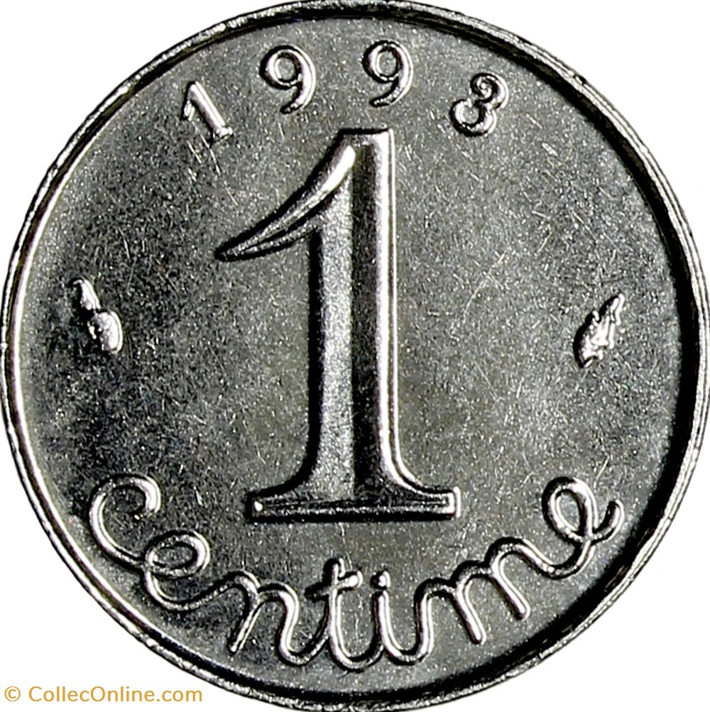1 centime épi, 1993 monnaies monde france 1 centime epi 1993