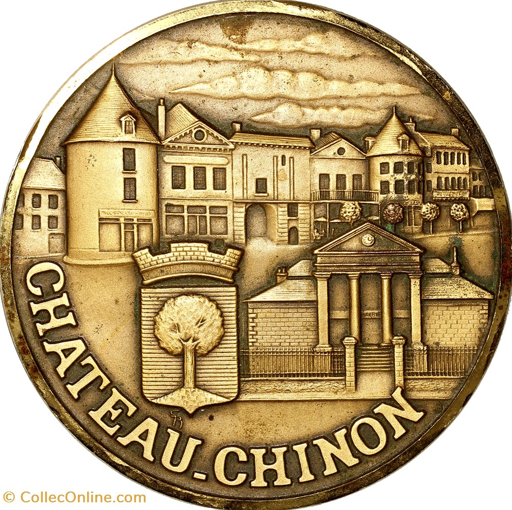 medailles france medaille de chateau chinon annees 1980
