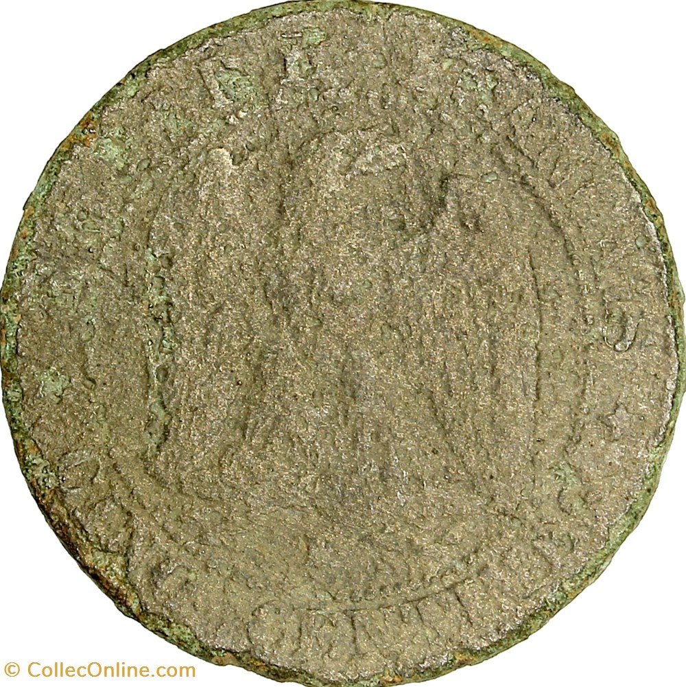 Cinq centimes, tête laurée, Napoléon III, 1861, Bordeaux monnaies monde france cinq centimes tete lauree napoleon iii 1861 bordeaux