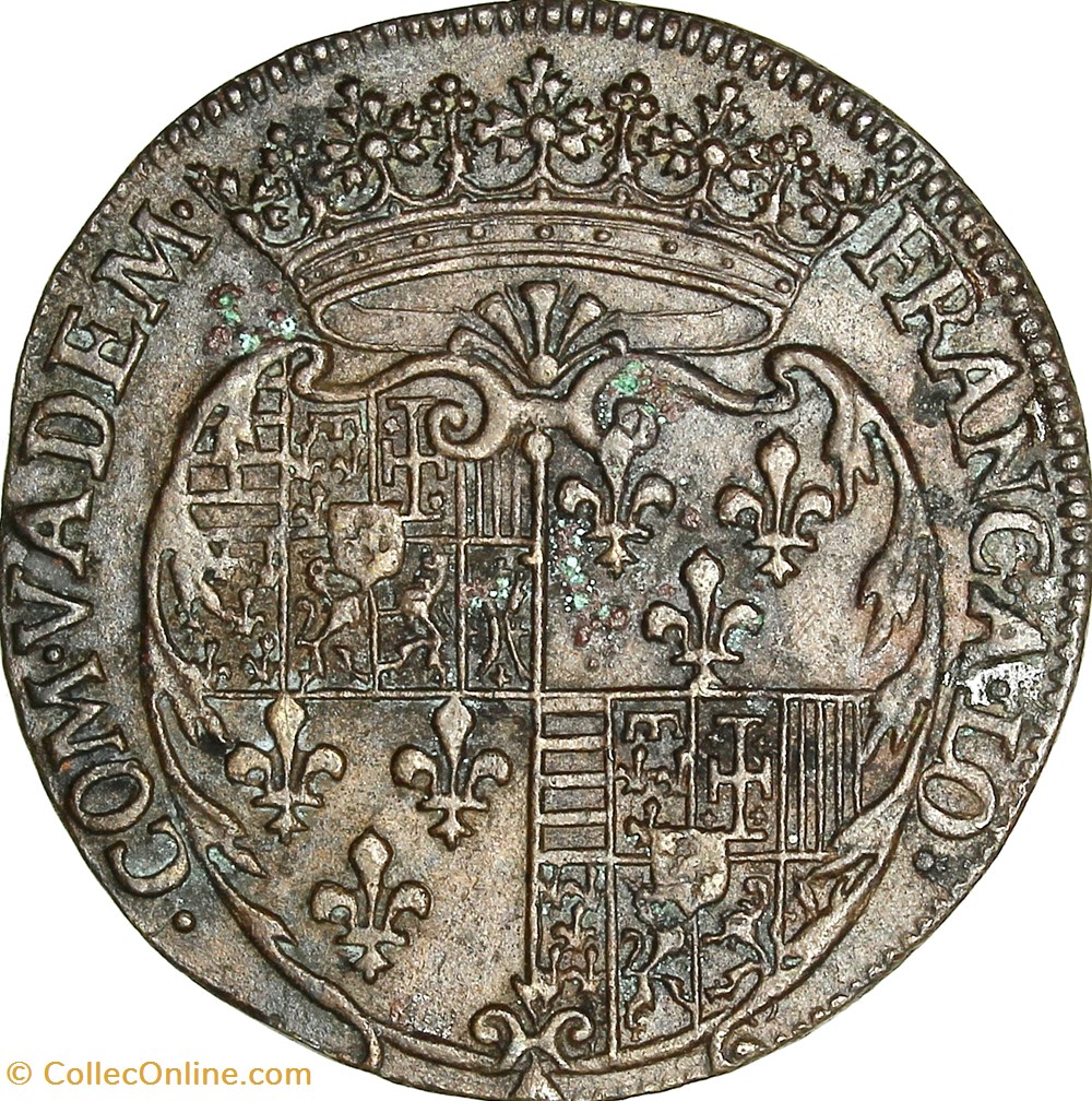 Jeton du mariage de François II de Lorraine-Vaudémont et Christine de Salm, 1596 monnaies jetons mereaux jeton du mariage de francois ii de lorraine vaudemont et christine de salm 1596
