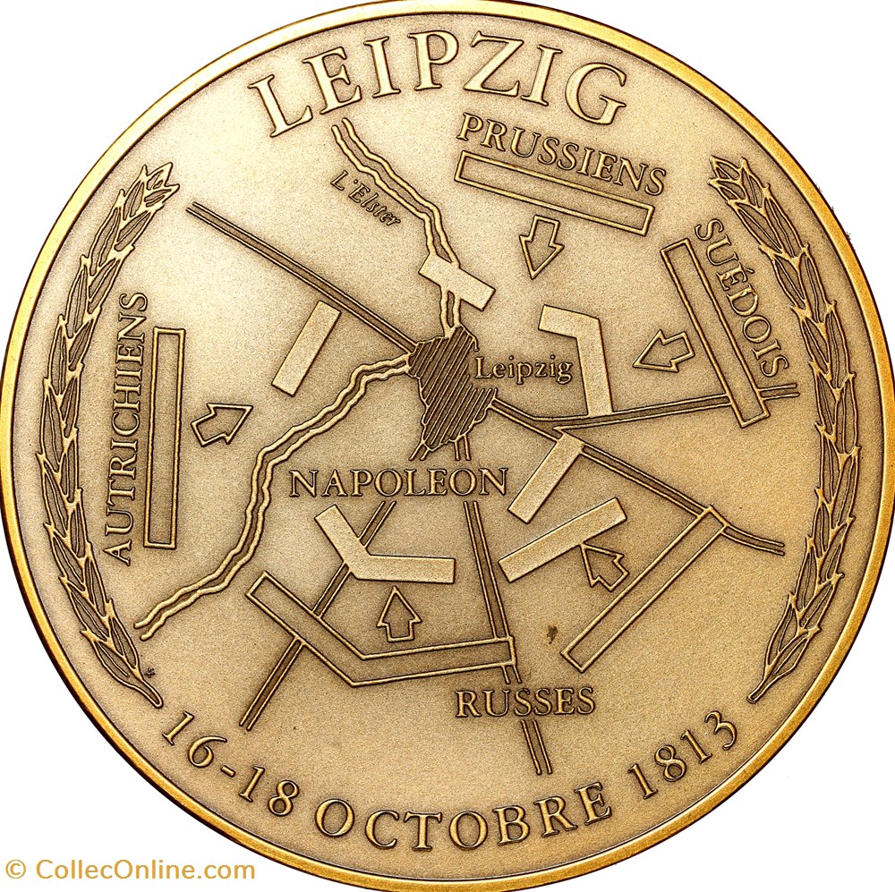 Batailles de Napoléon, Leipzig, 1991 medailles france batailles de napoleon leipzig 1991