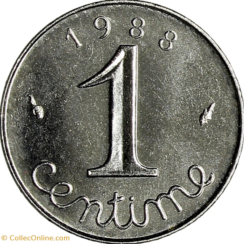 1 centime épi, 1988 monnaies monde france 1 centime epi 1988