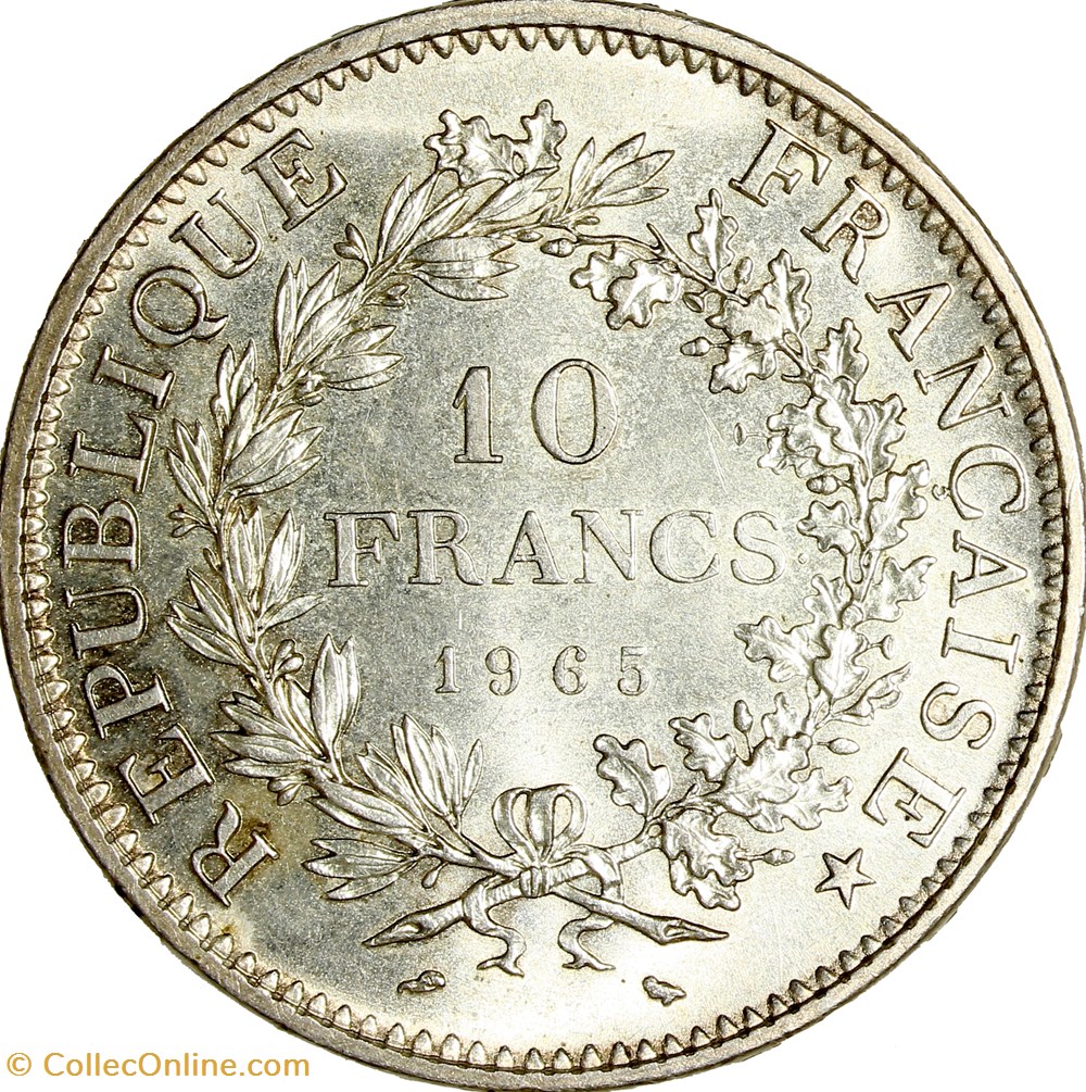 monnaies monde france 10 francs hercule 1965