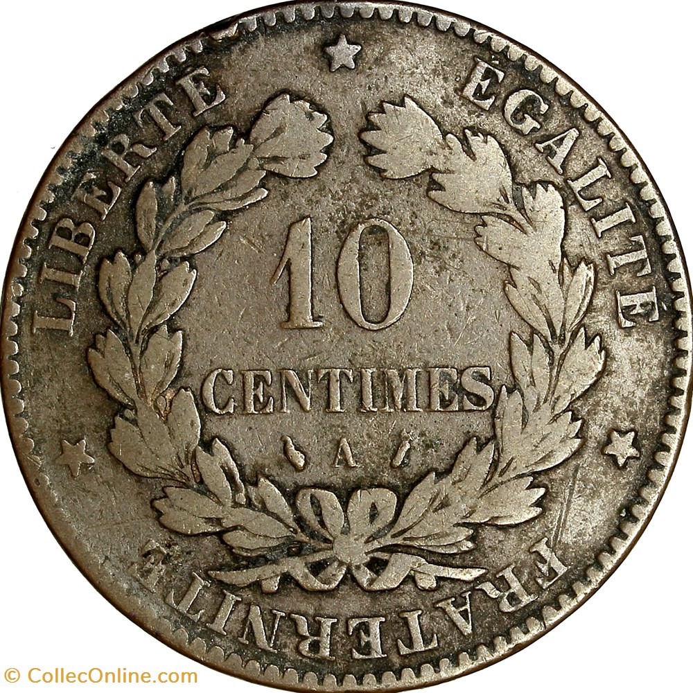 10 centimes Cérès, IIIe République, 1886, Paris monnaies monde france 10 centimes ceres iiie republique 1886 paris