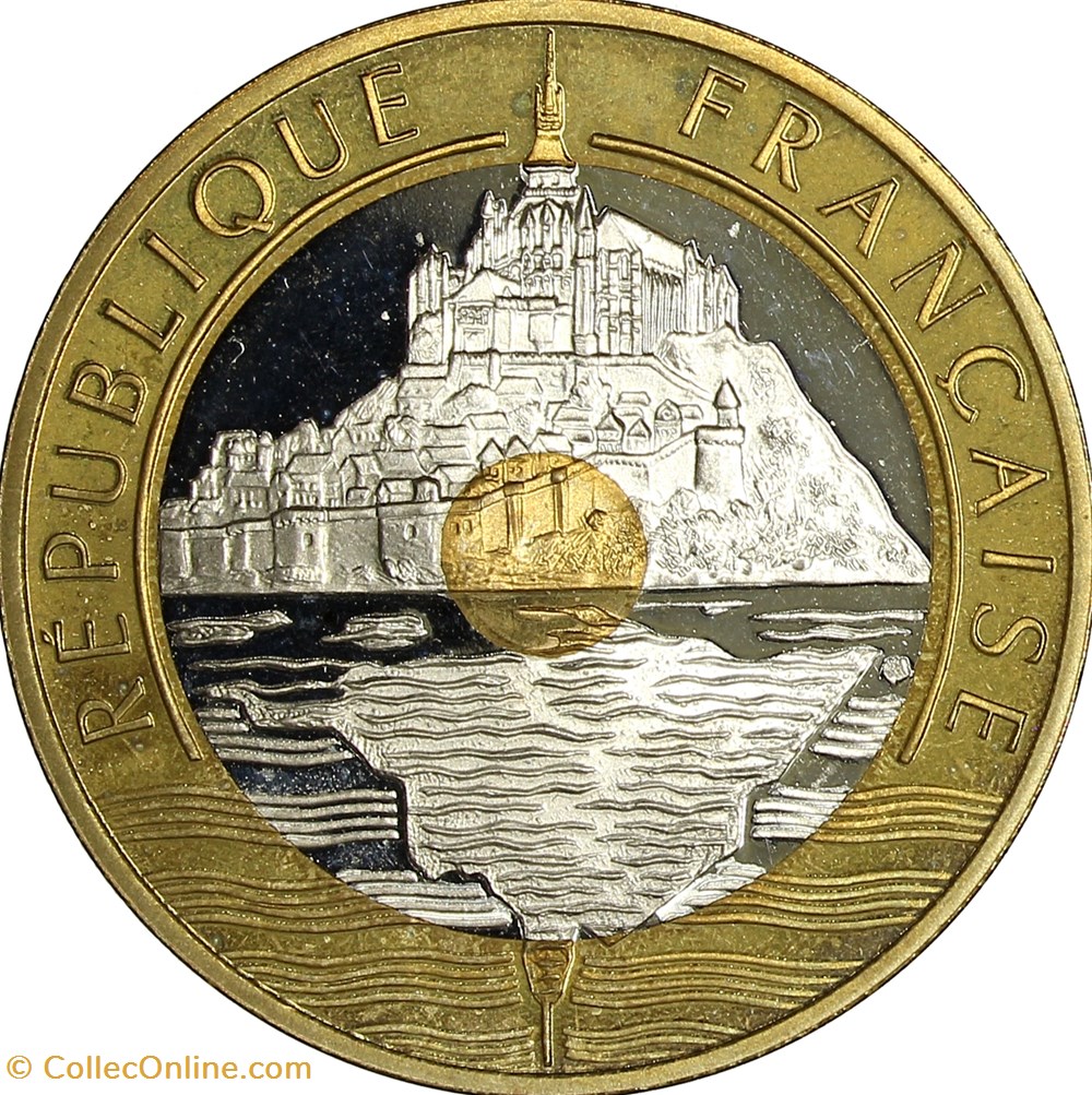 20 francs Mont Saint-Michel, BE, 2000 monnaies monde france 20 francs mont saint michel be 2000