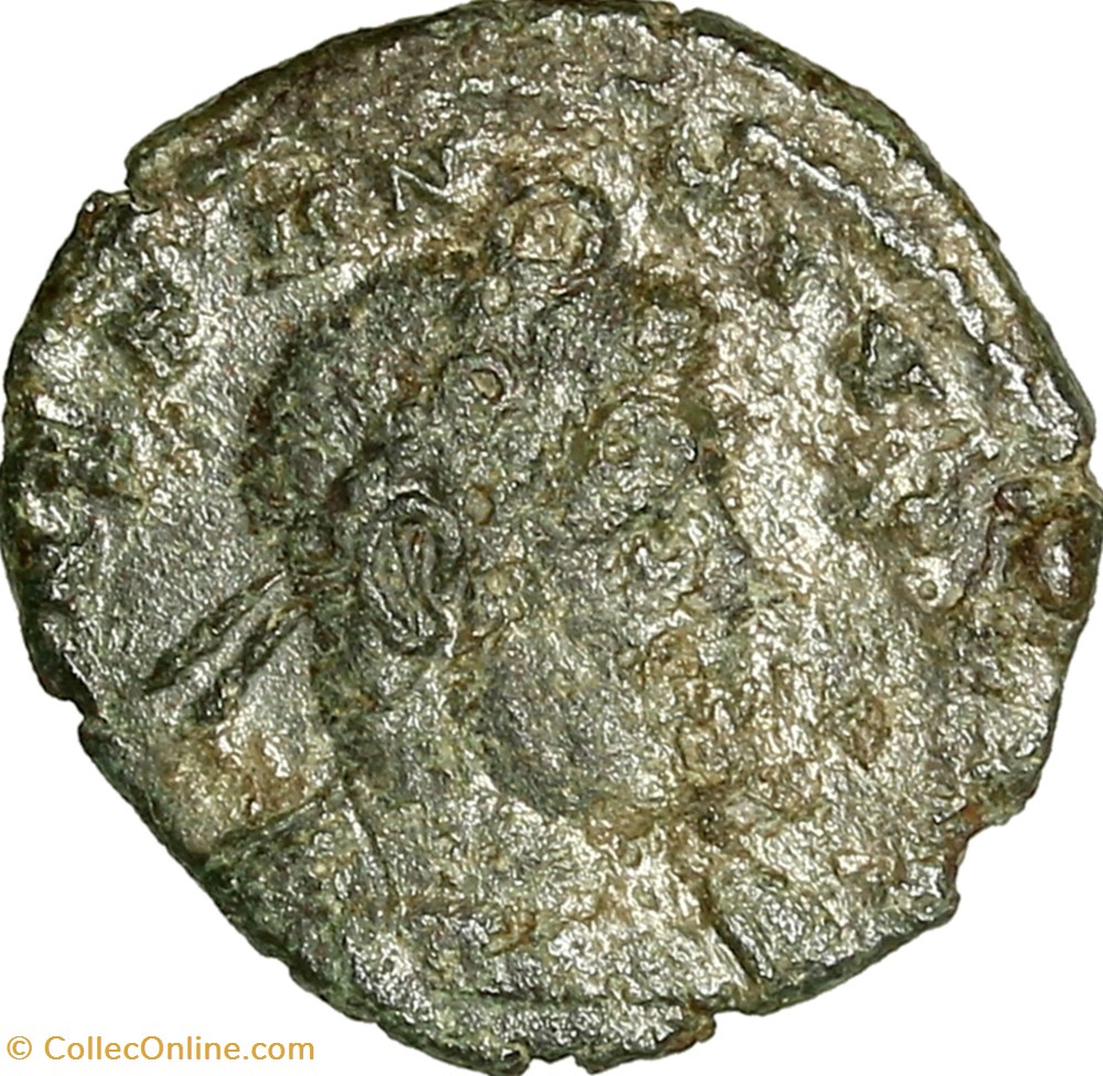 Centenionalis de Constance II, Gloria Exercitus, 1 enseigne, 337-338, Lyon monnaies antiques romaines imperiales et republicaines centenionalis de constance ii gloria exercitus 1 enseigne 337 338 lyon
