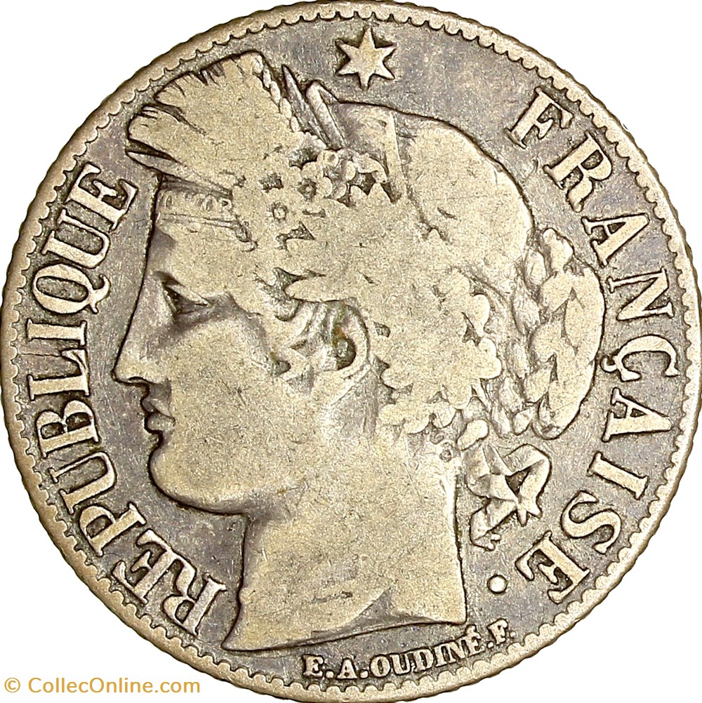 1 franc Cérès, IIIe République, 1894, Paris monnaies monde france 1 franc ceres iiie republique 1894 paris
