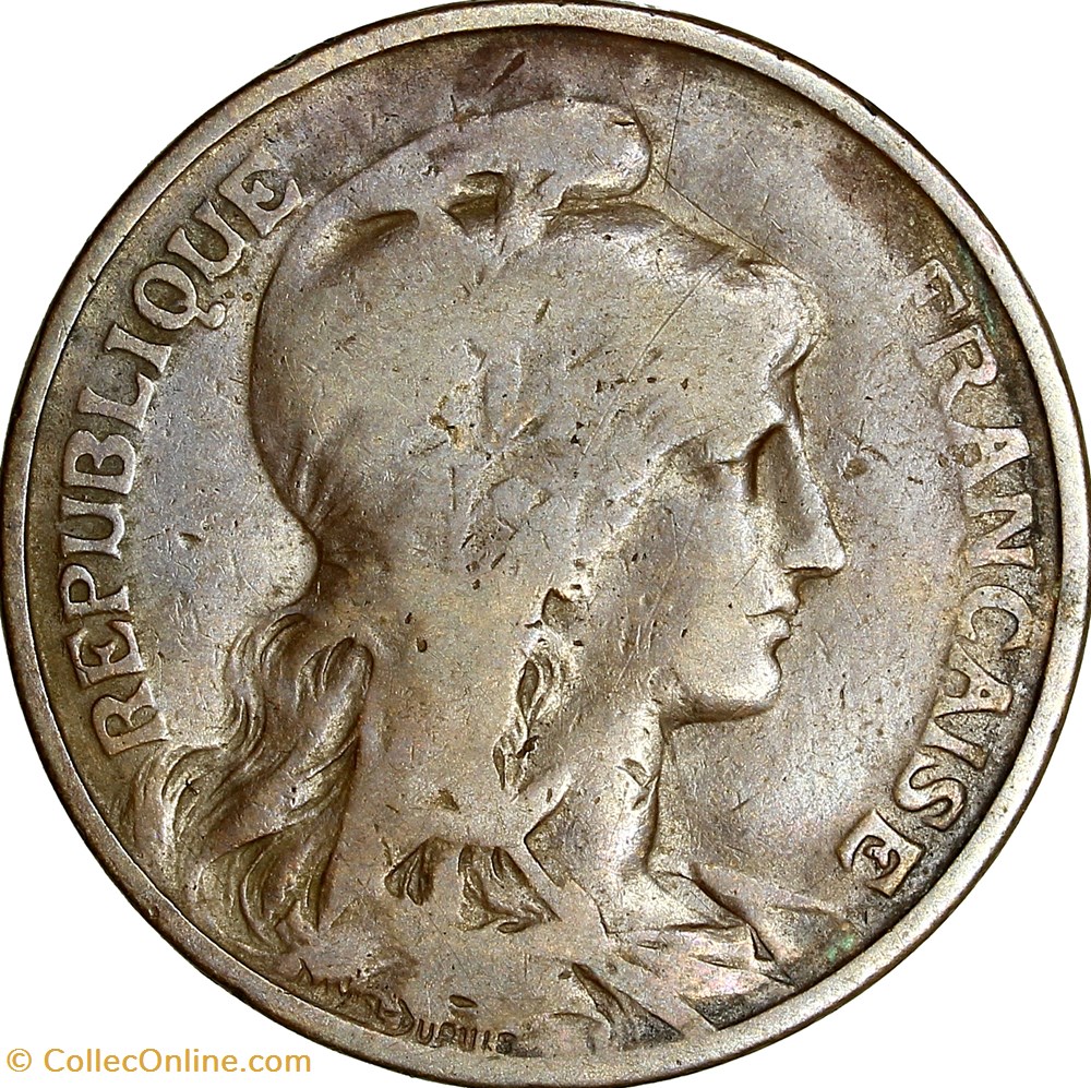 monnaies monde france 10 centimes daniel dupuis iiie republique 1901
