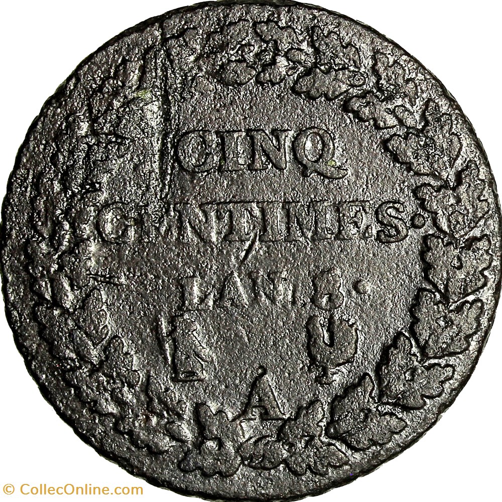 Cinq centimes Dupré, grand module, le Consulat, an 8 / 7, Paris monnaies monde france cinq centimes dupre grand module le consulat an 8 7 paris