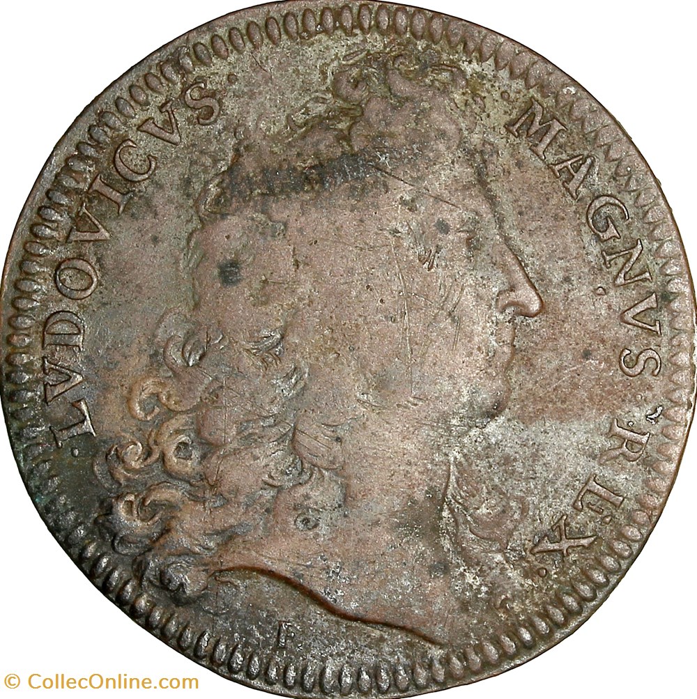Jeton Louis XIV - Extraordinaire des Guerres, 1697 monnaies jetons mereaux jeton louis xiv extraordinaire des guerres 1697