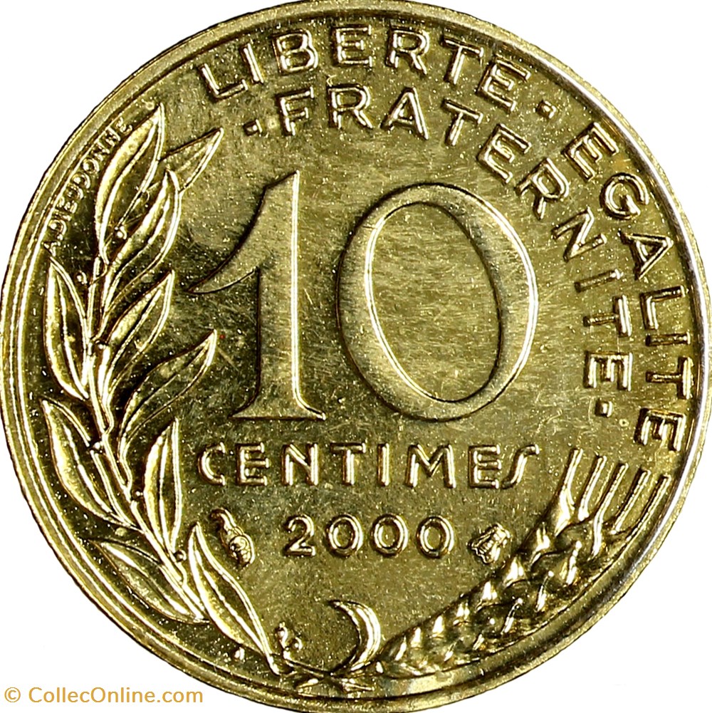 10 centimes Marianne, BU, 2000 monnaies monde france 10 centimes marianne bu 2000