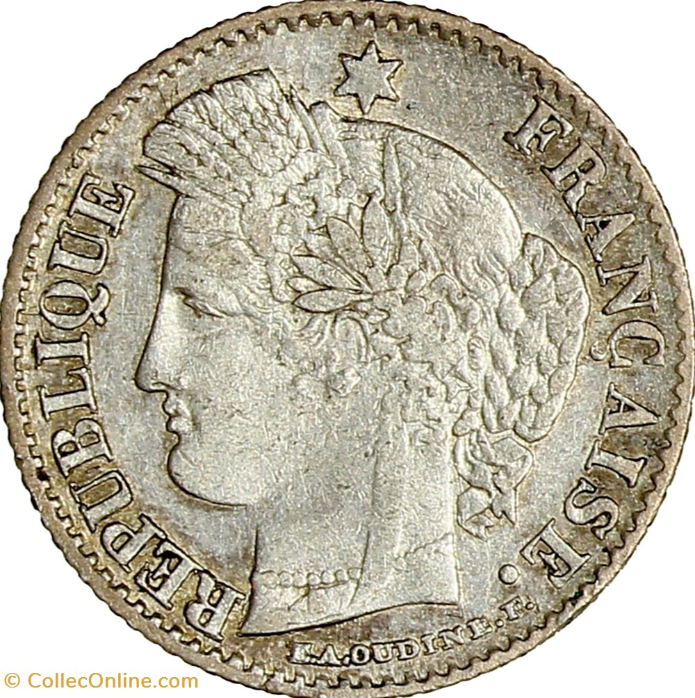 monnaies monde france 20 centimes ceres iie republique 1851 paris