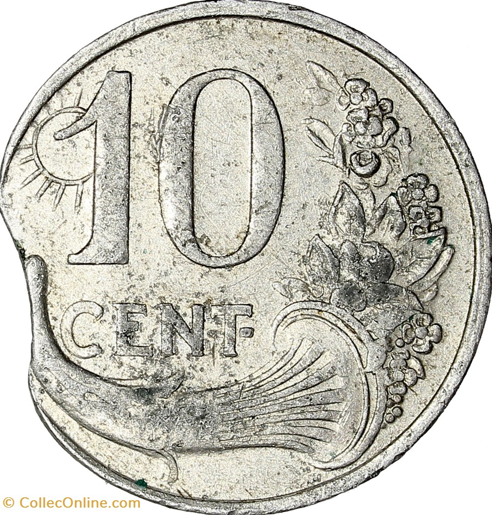 10 centimes, Chambre de Commerce de Nice et des Alpes Maritimes, 1922, monnaie clipée monnaies monde france 10 centimes chambre de commerce de nice et des alpes maritimes 1922 monnaie clipee