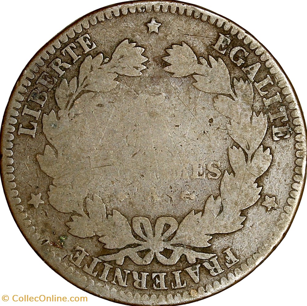 5 centimes Cérès, IIIe République, 1871, grand A, Paris monnaies monde france 5 centimes ceres iiie republique 1871 grand a paris