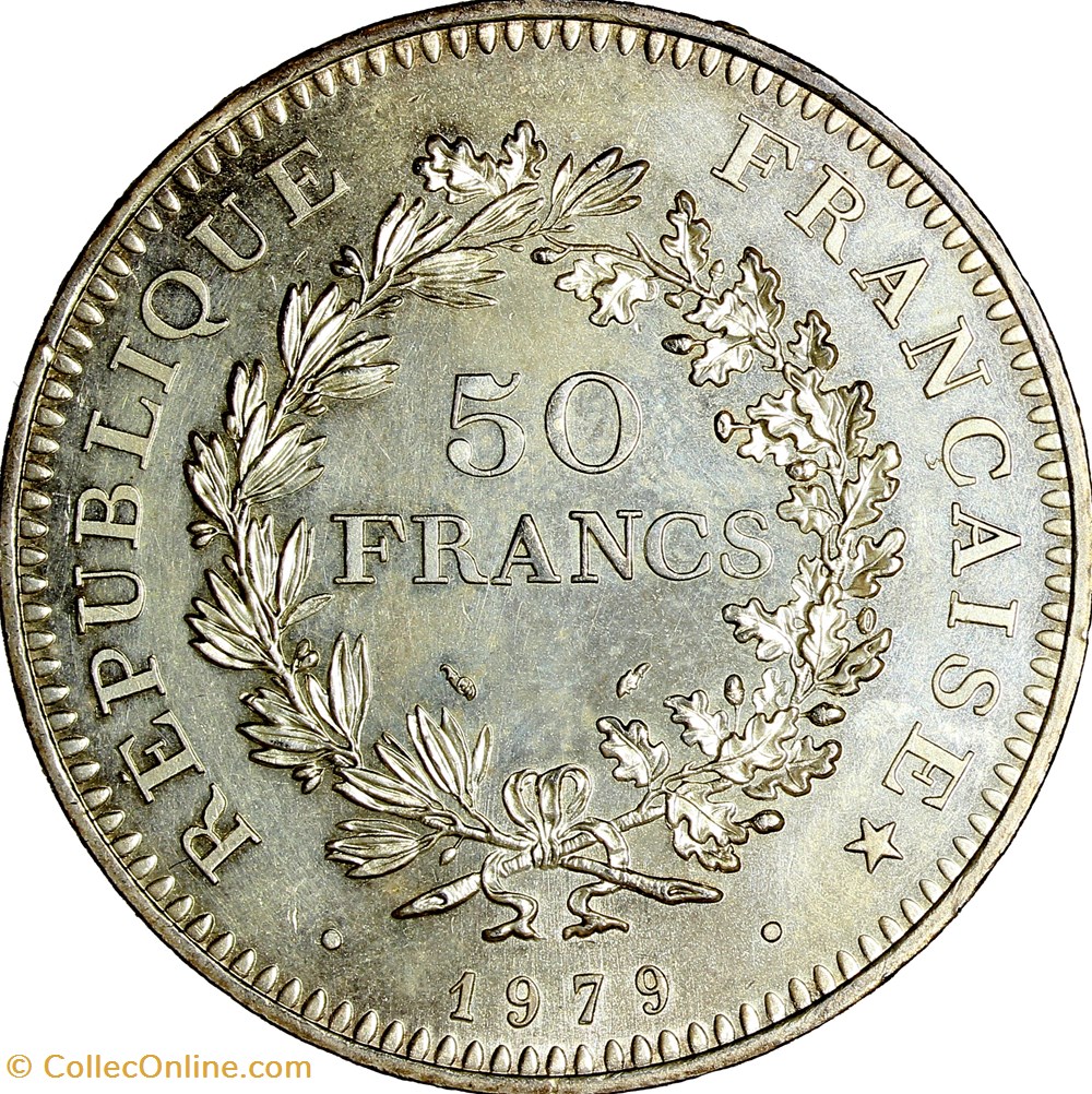 50 francs Hercule, 1979 monnaies monde france 50 francs hercule 1979
