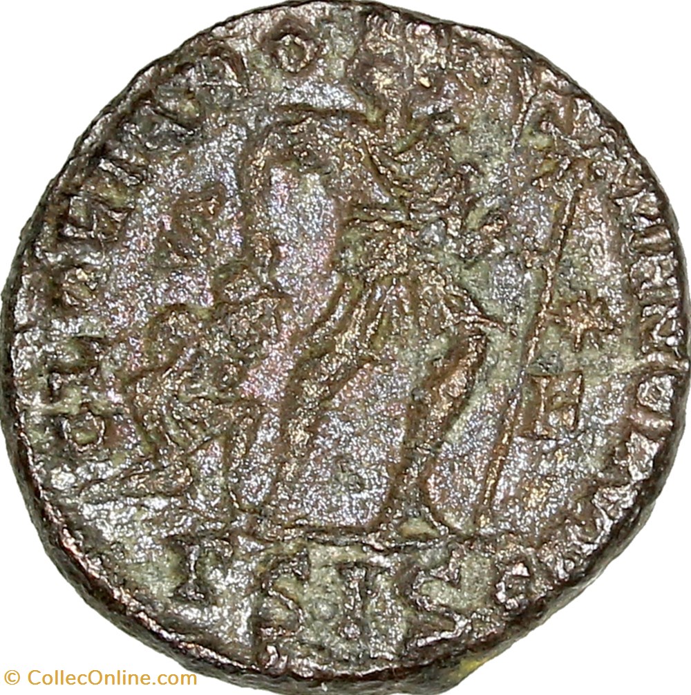 monnaies antiques romaines imperiales et republicaines nummus de gratien gloria romanorum 367 375 siscia