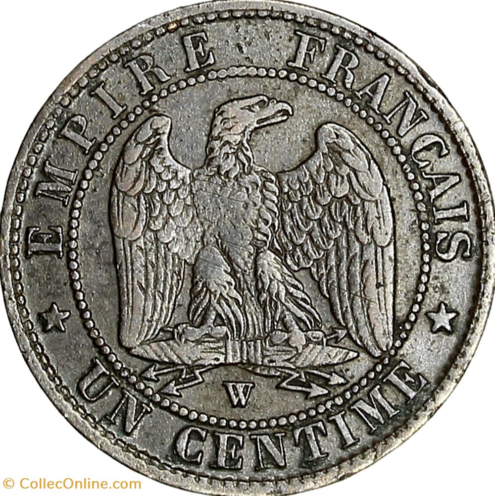 Un centime, tête nue, Napoléon III, 1853, Lille monnaies monde france un centime tete nue napoleon iii 1853 lille