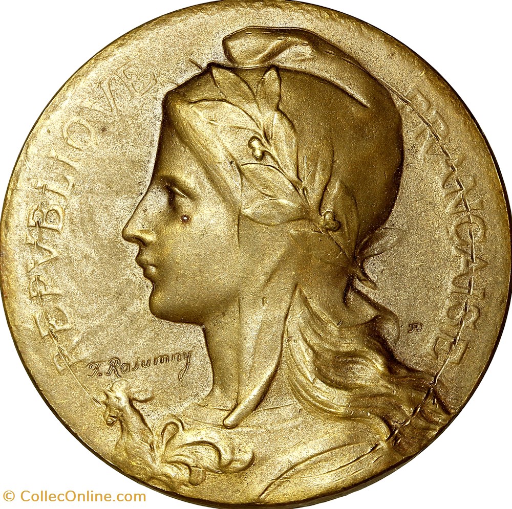 medailles france medaille des syndicats des industries de alimentation 1952