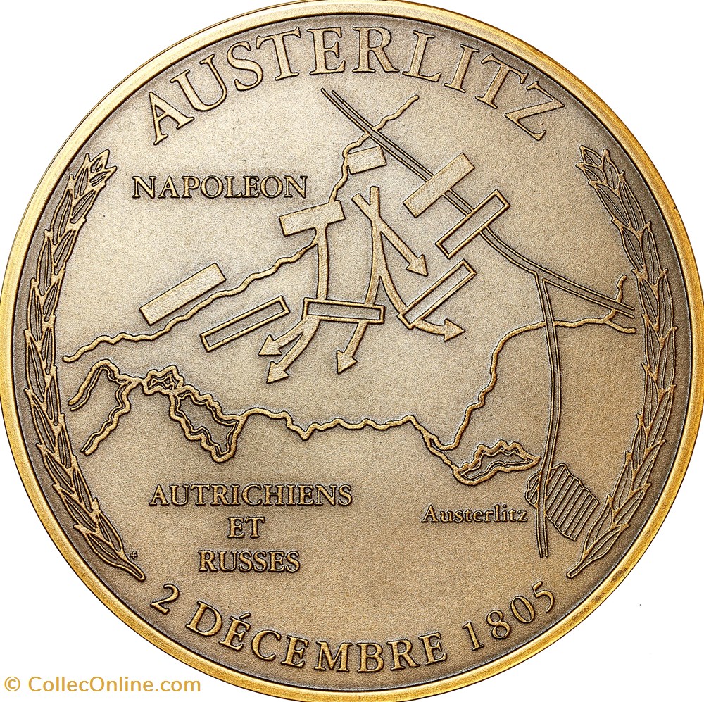 Batailles de Napoléon, Austerlitz, 1991 medailles france batailles de napoleon austerlitz 1991
