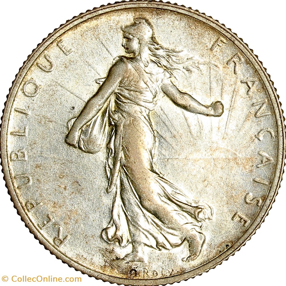 2 francs Semeuse, IIIe République, 1916 monnaies monde france 2 francs semeuse iiie republique 1916