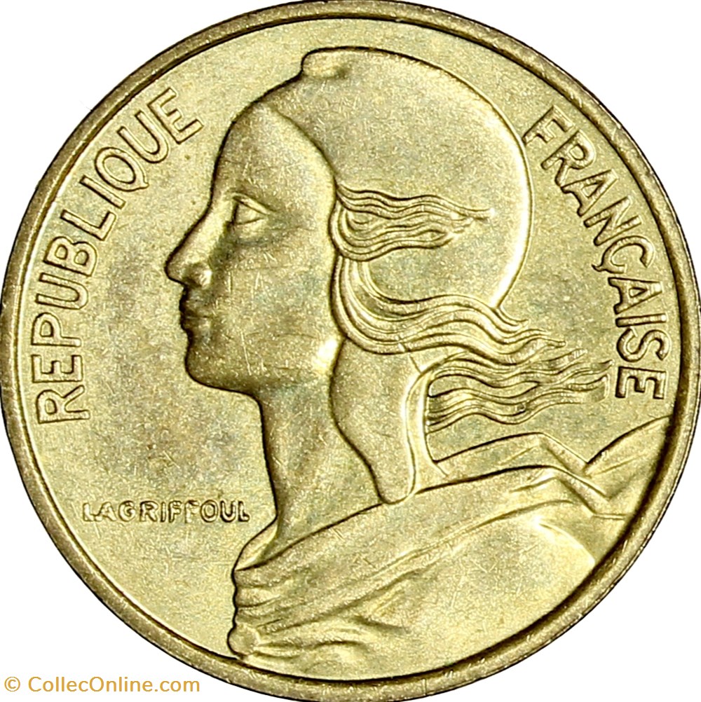 monnaies monde france 5 centimes marianne 1989