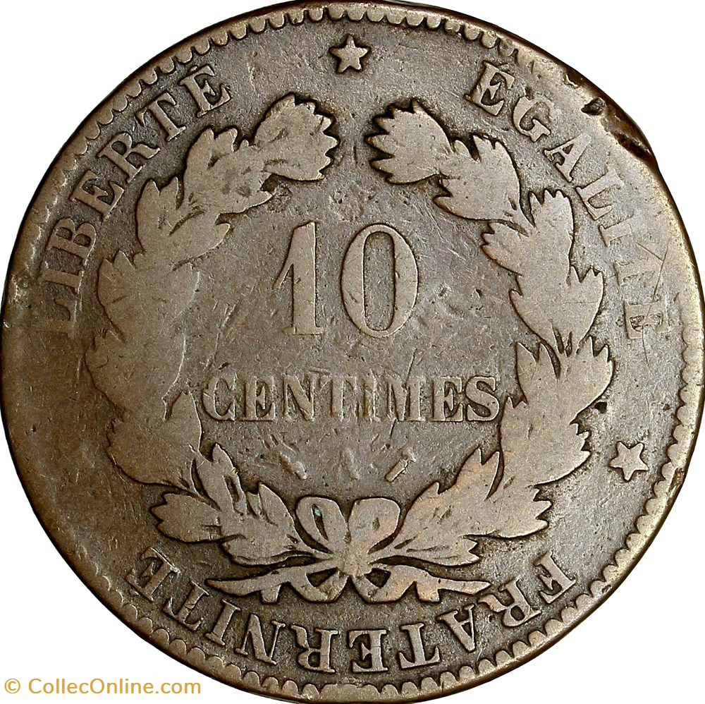 10 centimes Cérès, IIIe République, 1884, Paris monnaies monde france 10 centimes ceres iiie republique 1884 paris