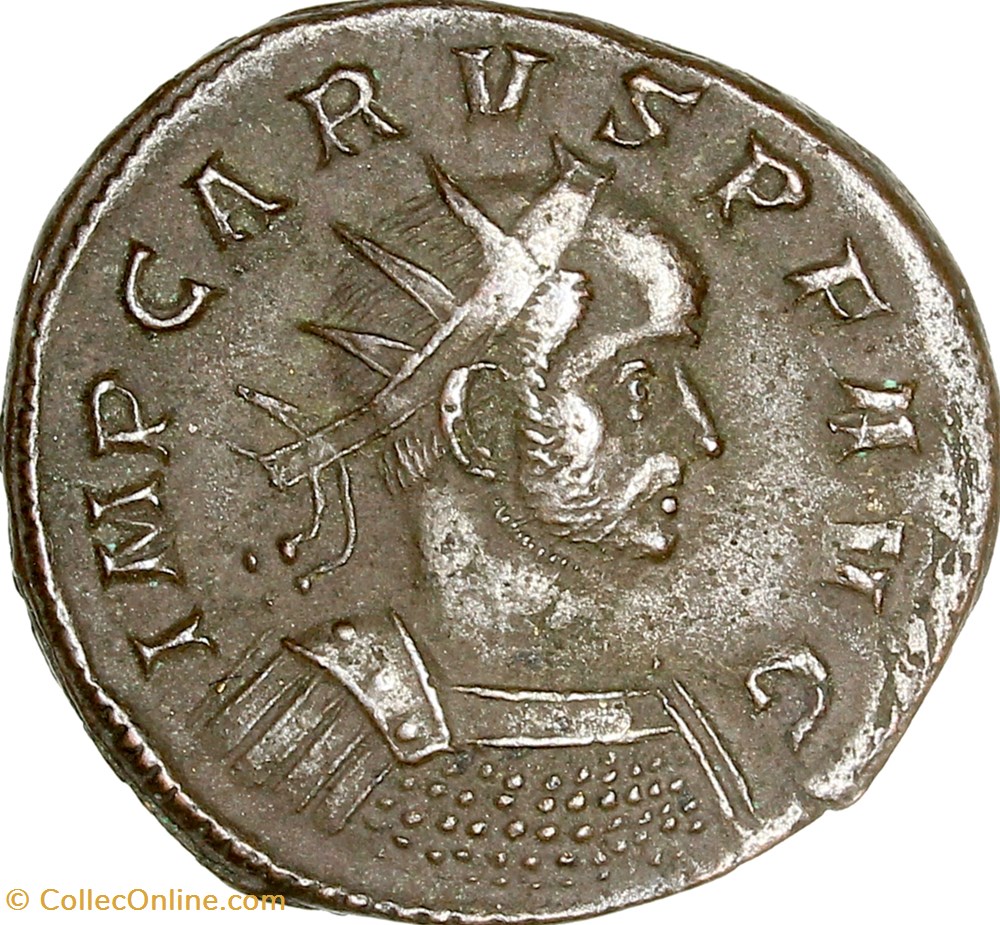 Aurelianus de Carus, Spes, déc. 282, Ticinum monnaies antiques romaines imperiales et republicaines aurelianus de carus spes dec 282 ticinum