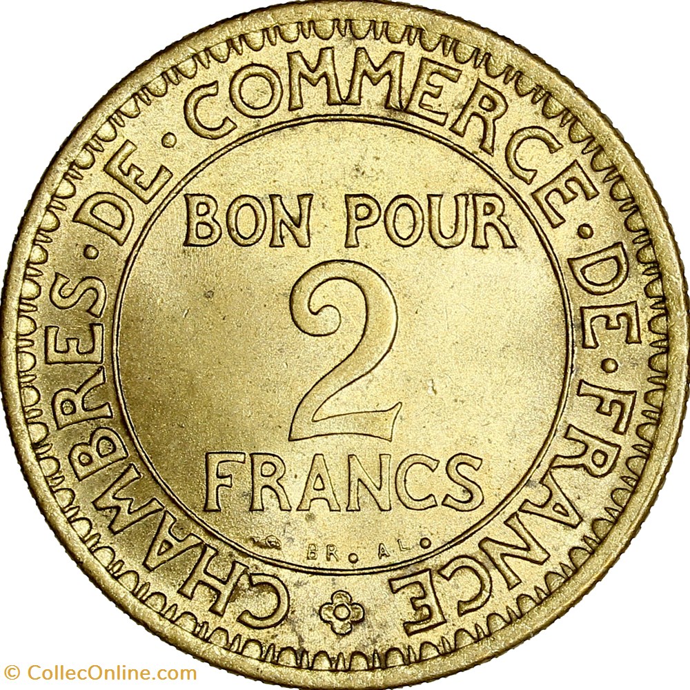 2 francs Chambres de Commerce, IIIe République, 1921 monnaies monde france 2 francs chambres de commerce iiie republique 1921