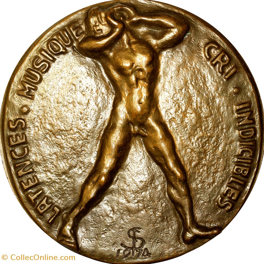 Médaille de Jean Guillou, 1976 medailles france medaille de jean guillou 1976