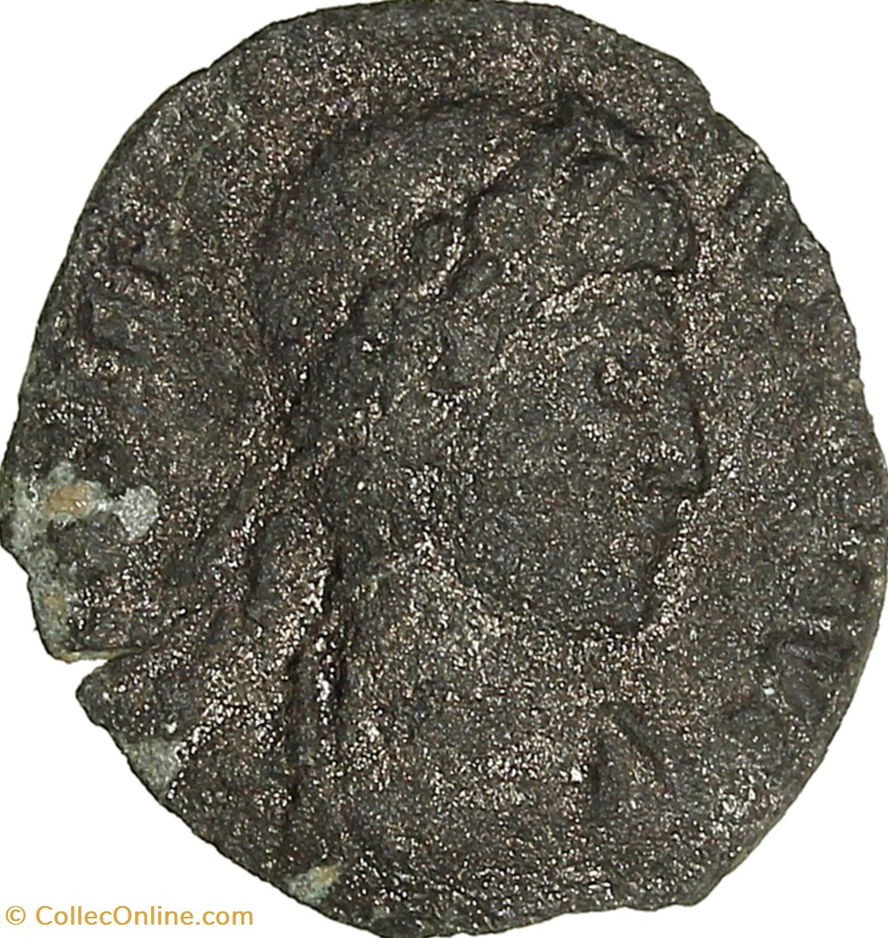 Centenionalis de Constance II, Gloria Exercitus, 1 enseigne, 337-340, Aquilée monnaies antiques romaines imperiales et republicaines centenionalis de constance ii gloria exercitus 1 enseigne 337 340 aquilee
