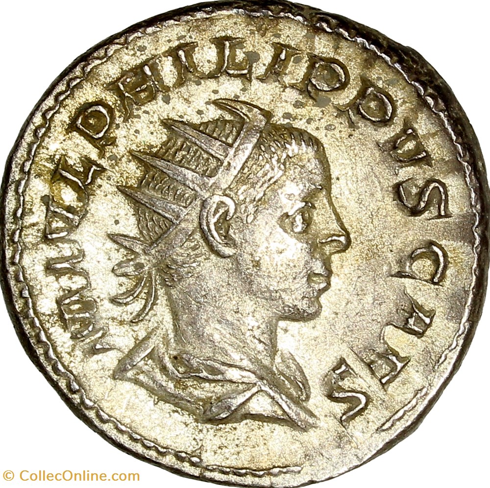 monnaies antiques romaines imperiales et republicaines antoninien de philippe ii cesar philippe ii 244 246 rome