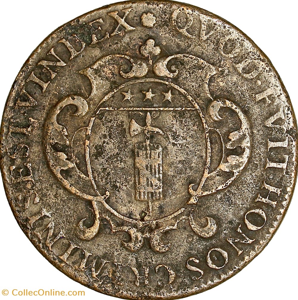 monnaies jetons mereaux jeton du cardinal mazarin 1651