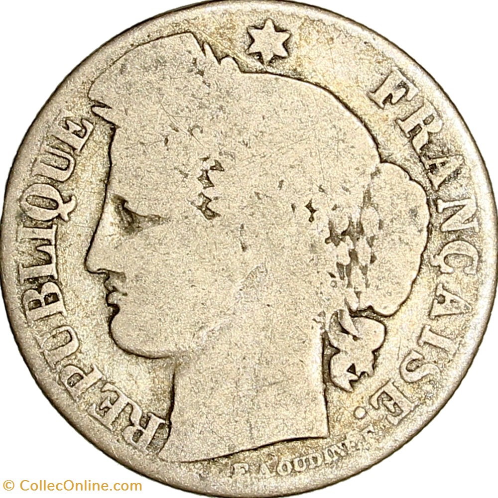 50 centimes Cérès, IIIe République, 1887, Paris monnaies monde france 50 centimes ceres iiie republique 1887 paris
